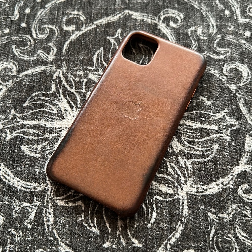 Apple iPhone 11 Pro Max Brown Leather Case